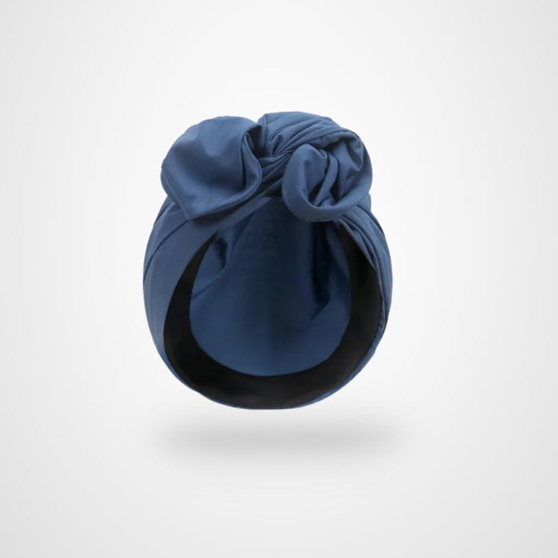 Bleu Bonnet Turban Femme | Le Turban