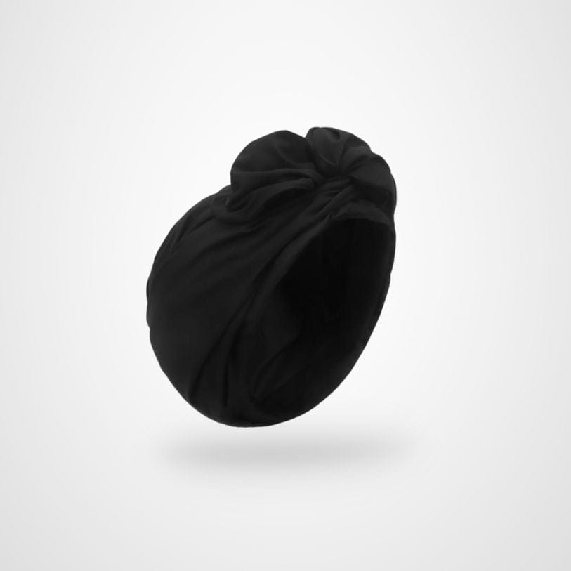 Noir Bonnet Turban Noir | Le Turban