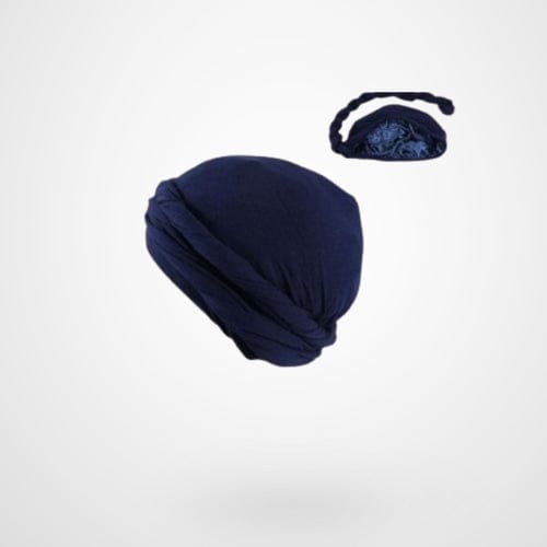 Bleu Foncé / S(58-60CM) Chapeau Turban Homme | Le Turban